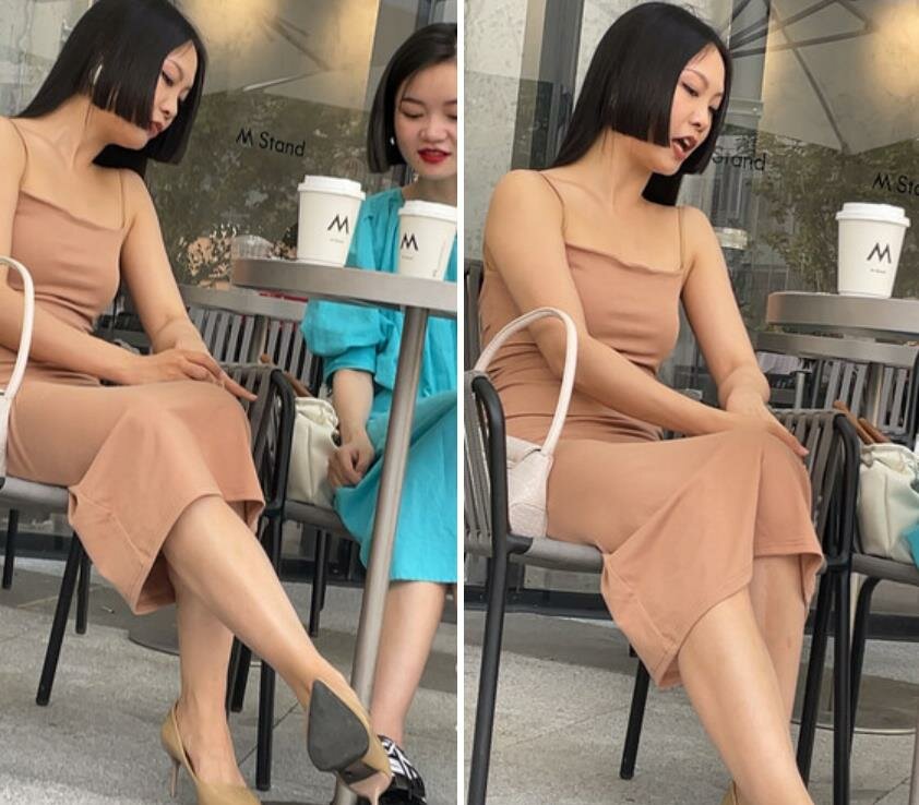 商场偷拍美女裙底❤️UR级极品后妈裙御姐坐着玩高跟鞋惨遭CD透明裙边大学生逛商场屁股好黑..粉色蕾丝边花内