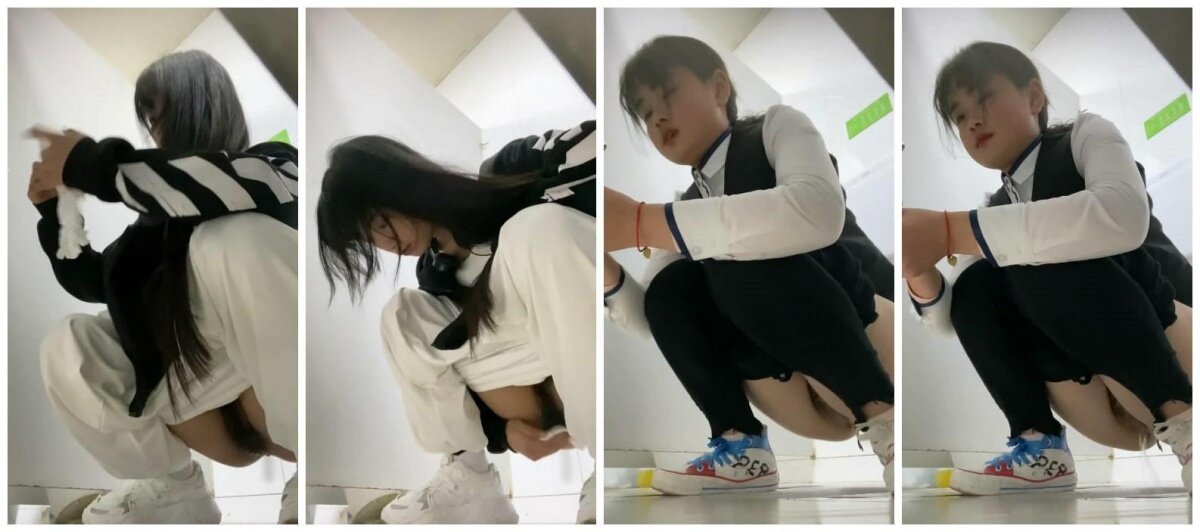 《极品CP☀️魔手☛外购》美眉较多的商场女厕逼脸同框偸拍多位小姐姐方便，工作制服美女仔细观察内裤上的分泌物